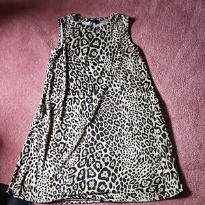 Leopard Print Sleeveless Dress